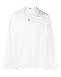 COMMAS Slub Texture Long Sleeve Polo Shirt