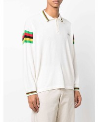 Bode Stripe Detail Long Sleeved Polo Shirt