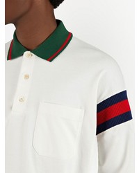 Gucci Web Stipe Detail Polo Shirt