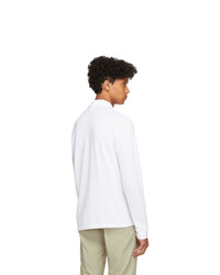 Lacoste White Classic Long Sleeve Polo