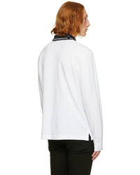 VERSACE JEANS COUTURE White Long Sleeve Polo