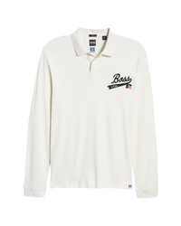 BOSS X Russell Athletic Peron Long Sleeve Polo