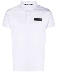 Karl Lagerfeld Address Logo Print Polo Shirt