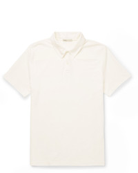 Onia Alec Slim Fit Stretch Cotton Blend Terry Polo Shirt