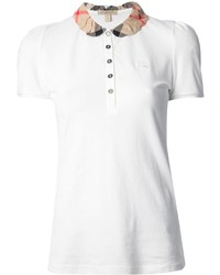 Burberry Brit Check Collar Polo Shirt