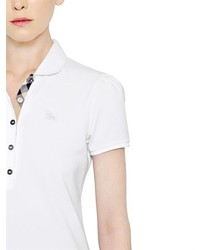 Burberry Stretch Cotton Polo Shirt