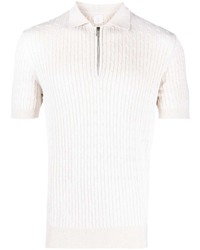 Eleventy Cable Knit Polo Shirt