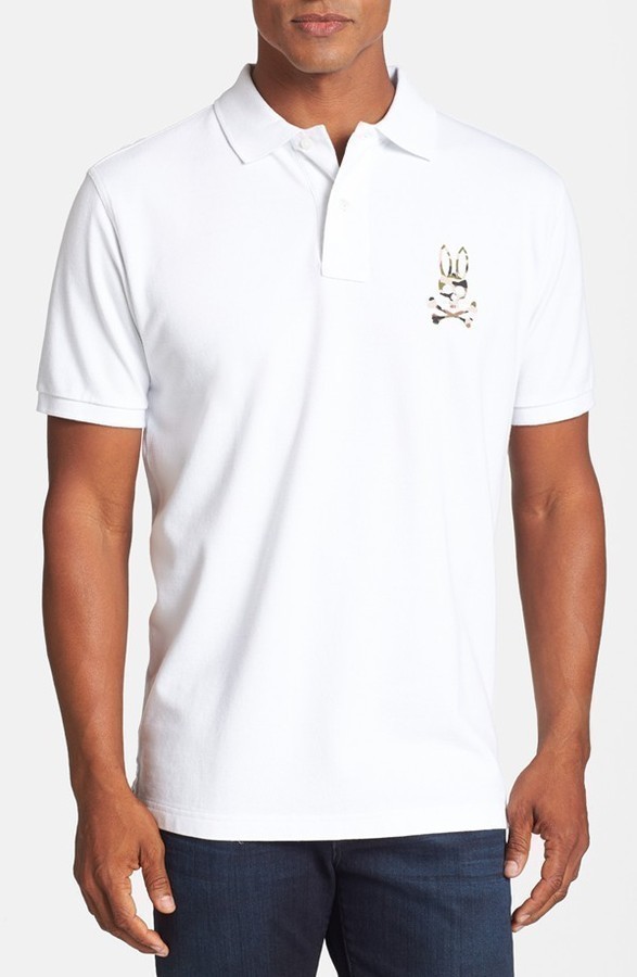 psycho bunny white polo