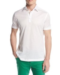 Kiton Classic Cotton Polo Shirt White