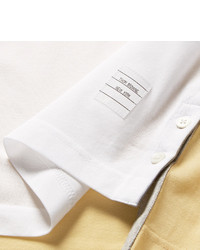 Thom Browne Colour Block Cotton Piqu Polo Shirt