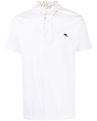 Etro Contrast Collar Cotton Polo Shirt