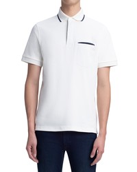 Bugatchi Cotton Polo In Chalk At Nordstrom