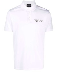 Emporio Armani Embroidered Logo Cotton Polo Shirt