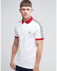 Fred Perry England Polo Shirt In White