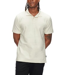 Ted Baker London Found Textured Polo In White At Nordstrom