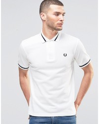 Fred Perry Laurel Wreath Polo Shirt Single Tipped Pique In Slim Fit