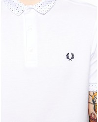Fred Perry Polo With Polka Dot Small Collar