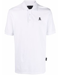 Philipp Plein Gothic Plein Short Sleeve Cotton Polo Shirt