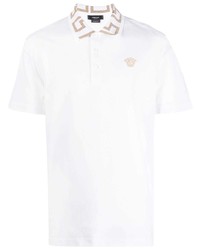 Versace Greca Cotton Polo Shirt