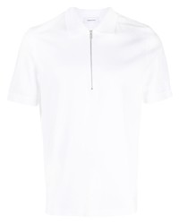 Ferragamo Half Zip Cotton Polo Shirt