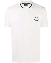 PS Paul Smith Happy Logo Print Polo Shirt