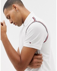 Tommy Hilfiger Icon Pique Polo Slim Fit In White
