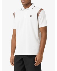 Burberry Icon Stripe Trimmed Polo Shirt