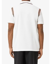 Burberry Icon Stripe Trimmed Polo Shirt