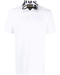 Moschino Intarsia Logo Cotton Polo Shirt