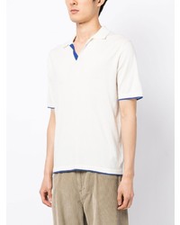 N.Peal Knitted Contrast Trim Polo Shirt