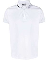 Karl Lagerfeld Lined Collar Cotton Polo Shirt