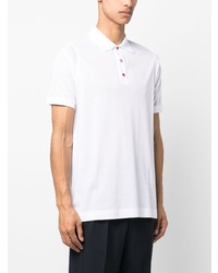 Kiton Logo Buttons Cotton Polo Shirt
