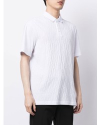 Armani Exchange Logo Embossed Cotton Polo Shirt