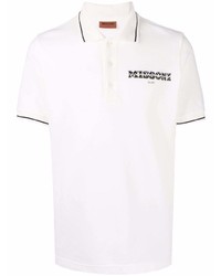 Missoni Logo Embroidered Cotton Polo Shirt