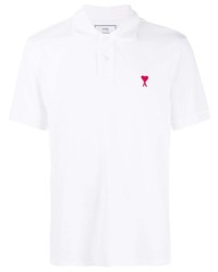 Ami Paris Logo Embroidered Polo Shirt