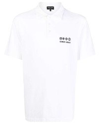 Giorgio Armani Logo Embroidered Polo Shirt
