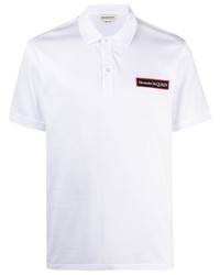 Alexander McQueen Logo Patch Cotton Polo Shirt