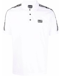 Ea7 Emporio Armani Logo Patch Cotton Polo Shirt