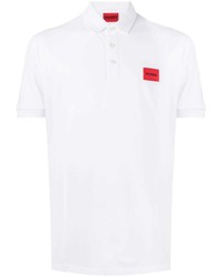 Hugo Logo Patch Cotton Polo Shirt