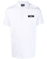 Ea7 Emporio Armani Logo Patch Cotton Polo Shirt