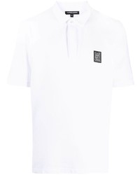 costume national contemporary Logo Patch Piqu Polo Shirt