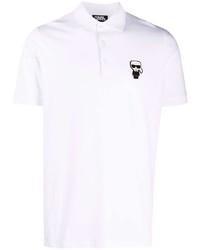 Karl Lagerfeld Logo Patch Polo Shirt