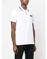 Karl Lagerfeld Logo Patch Short Sleeve Polo Shirt