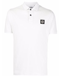 Stone Island Logo Patch Short Sleeve Polo Shirt