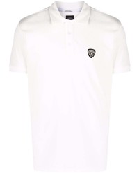 Automobili Lamborghini Logo Patch Short Sleeved Polo Shirt