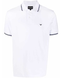 Emporio Armani Logo Print Cotton Polo Shirt