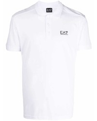 Ea7 Emporio Armani Logo Print Polo Shirt