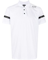 Ea7 Emporio Armani Logo Print Polo Shirt