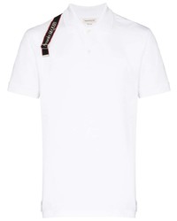 Alexander McQueen Logo Strap Pique Polo Shirt