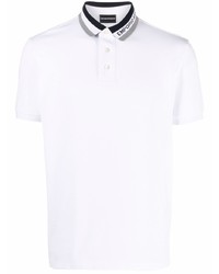 Emporio Armani Logo Stripe Trim Polo Shirt